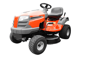 lawn mower isolated on white